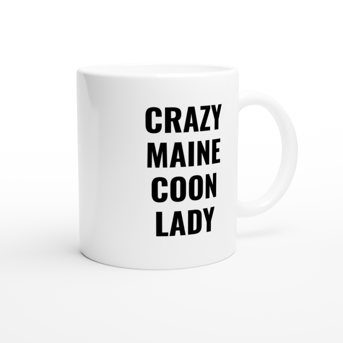 Crazy Maine Coon Lady Cat Mug