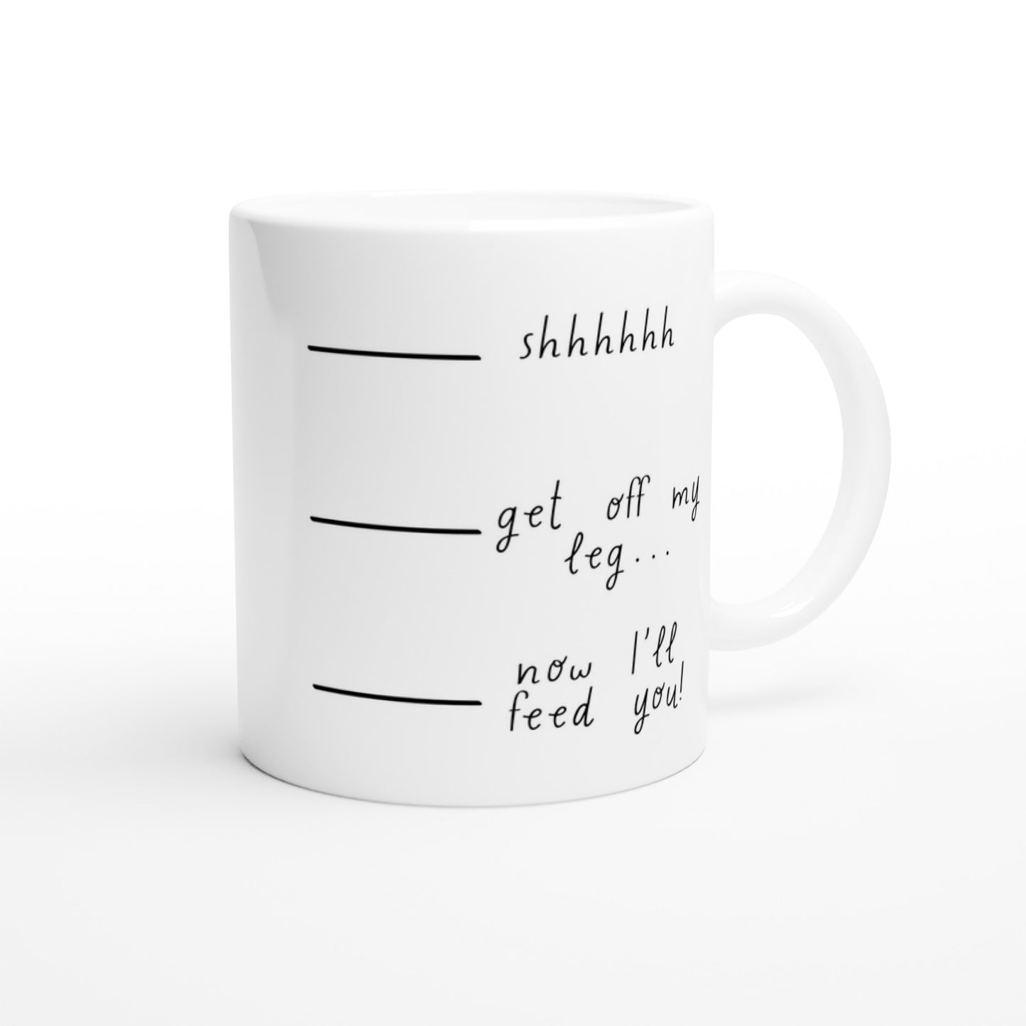 Coffee Levels Cat Mug