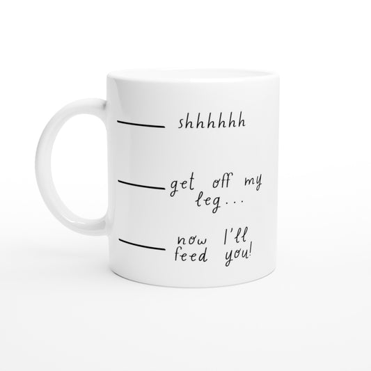 Coffee Levels Cat Mug