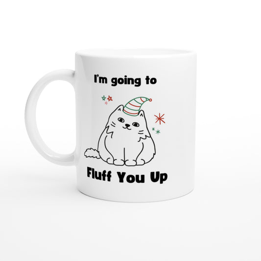 I'm Going To Fluff You Up Wizard Cat Mug
