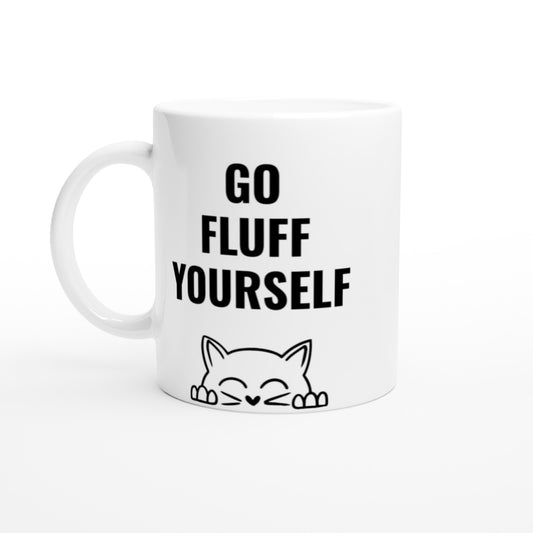 Go Fluff Yourself Cat Mug