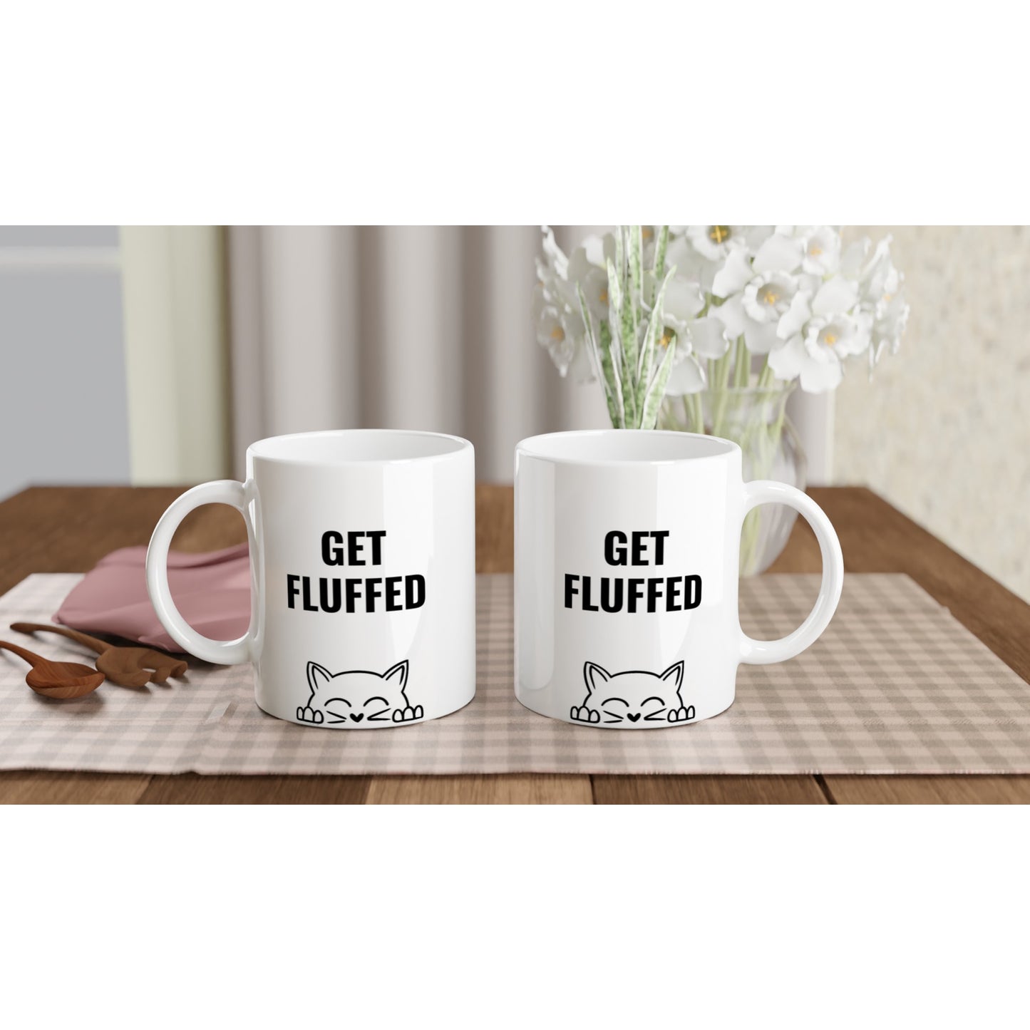 Get Fluffed Cat Mug