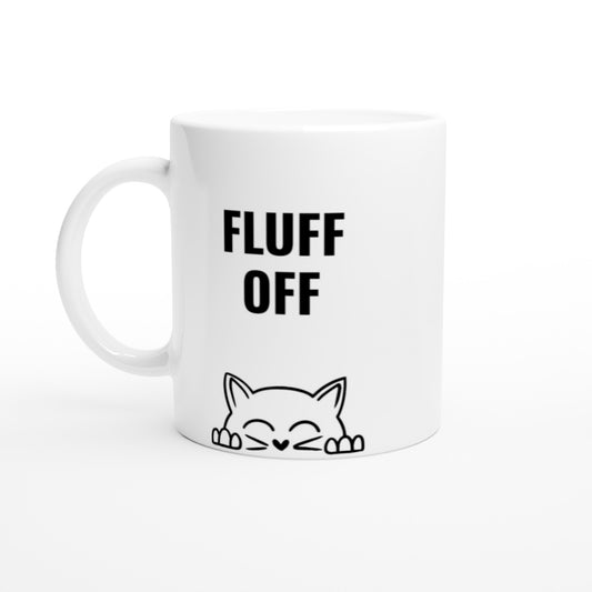 Fluff Off Cat Mug
