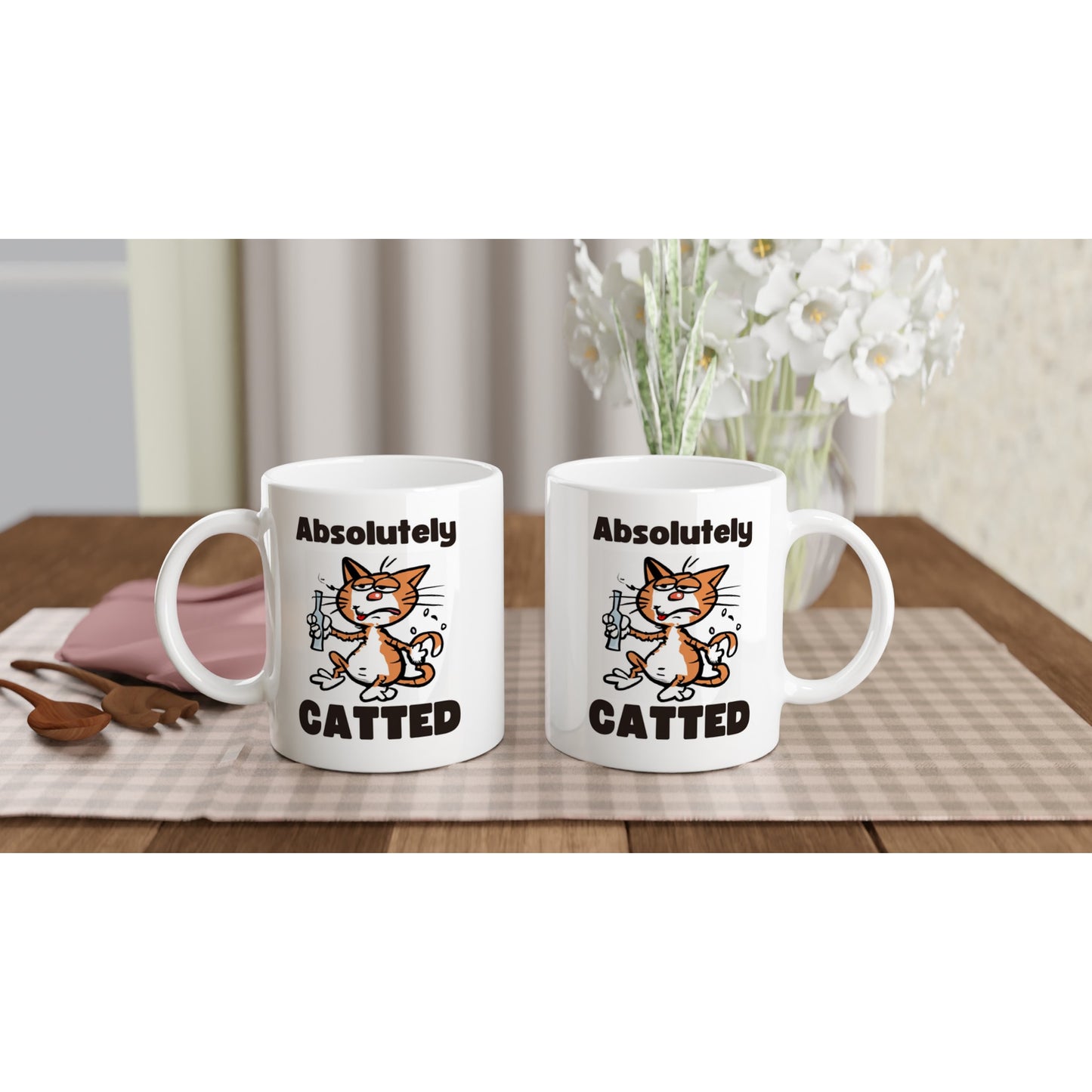 Absolutely Catted Ginger Cat Mug